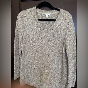 J. Jill Marled Tan Tunic Sweater Multi color